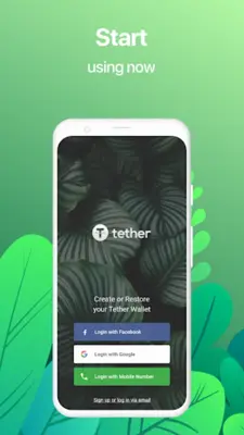 Tether Wallet - Buy and Exchange USDT coins android App screenshot 0